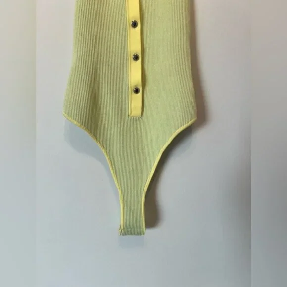 New SER.O.YA Ribbed Collared Bodysuit - Picture 6 of 10